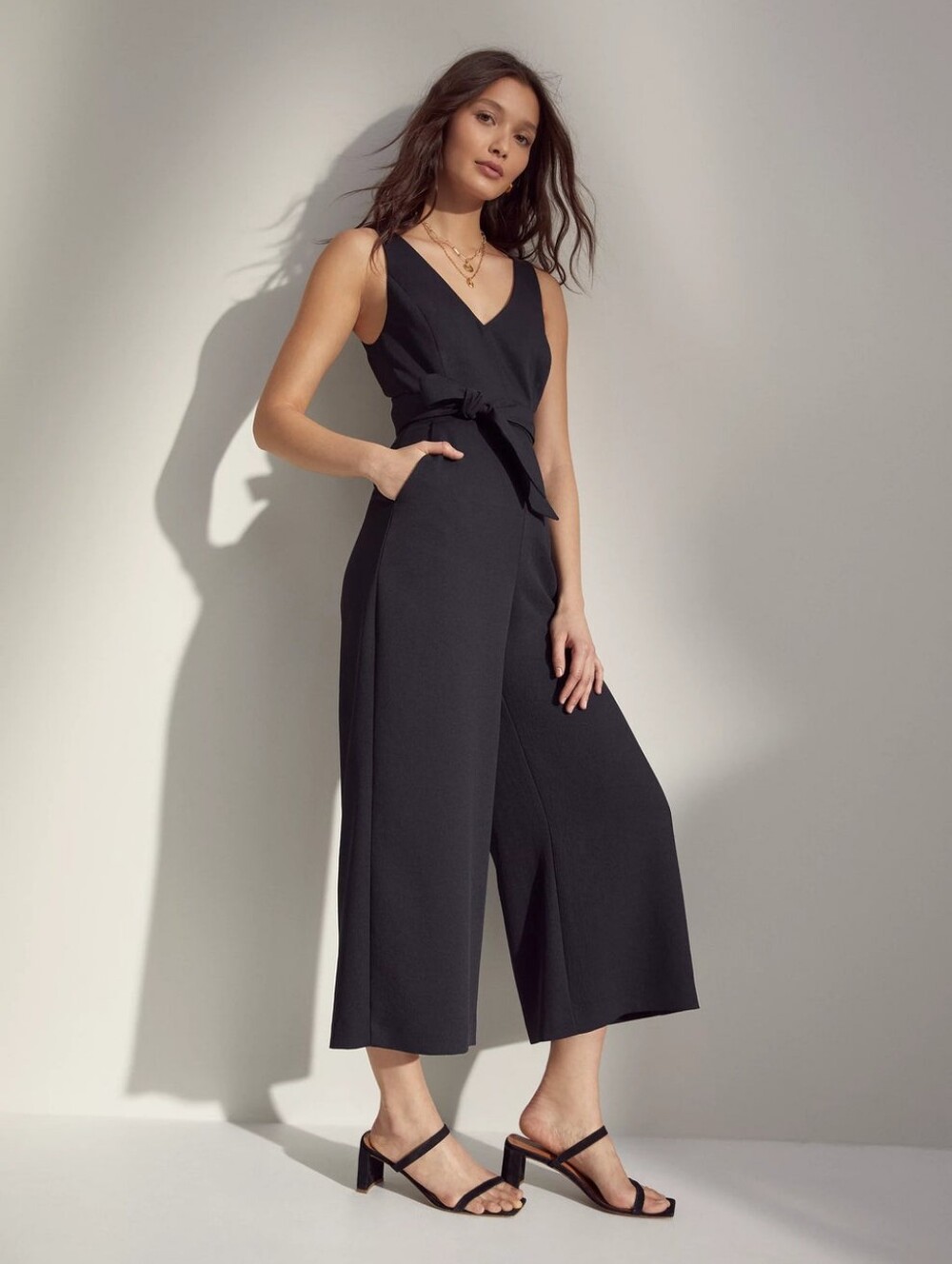 WILFRED Black Ecoulement Jumpsuit Contemporary Size 0 Aritzia